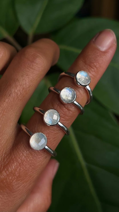 Moonstone glow ring