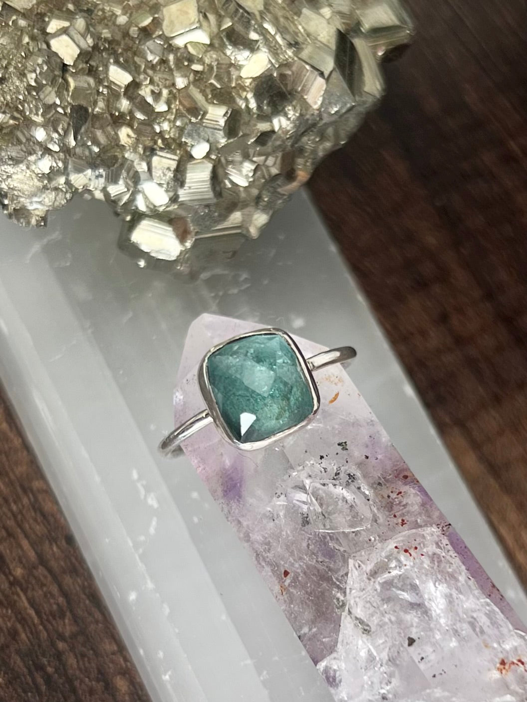 Blue lagoon tourmaline ring size 7.5